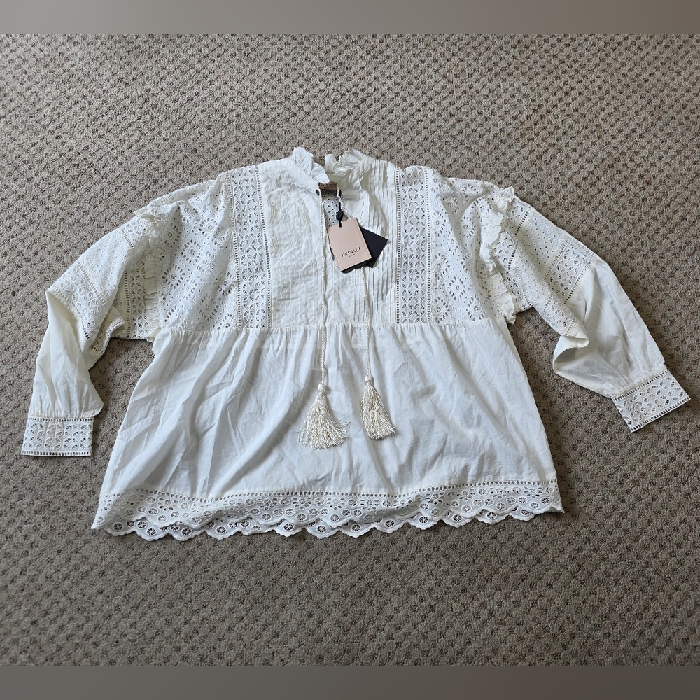 Twinset Milano eyelet Long Sleeve